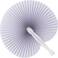 Fächer, Hand-Ventilator, weiß