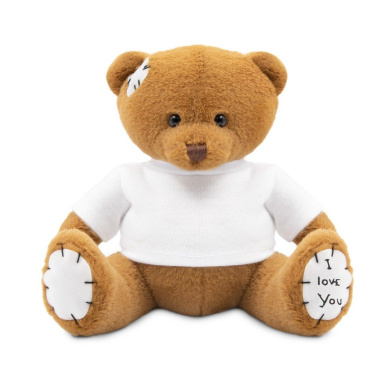 Teddybär mit T-Shirt | Nicky Love, braun, Produktbild (3)