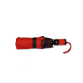 Regenschirm, automatisch, faltbar, rot