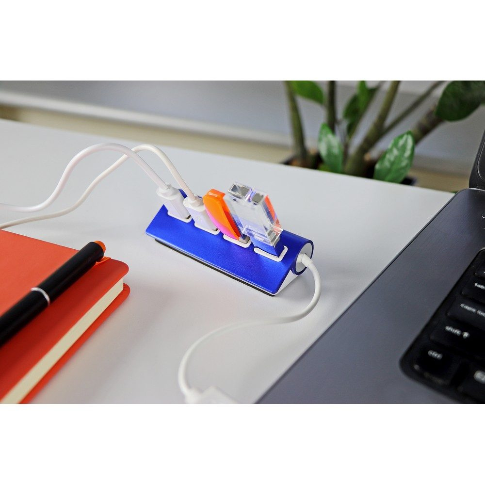USB-Hub 2.0 | Fletcher, schwarz, Produktbild (1)