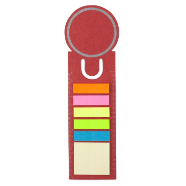 Haftnotizenset, Lesezeichen, Haftnotizen, Lineal, rot, Produktbild (4)