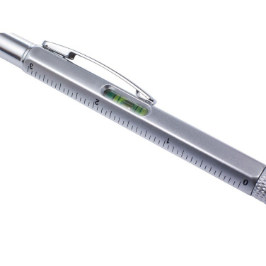 Multifunktionskugelschreiber, Drehfunktion, Touchstift, Lineal, Wasserwaage, Produktbild (4)