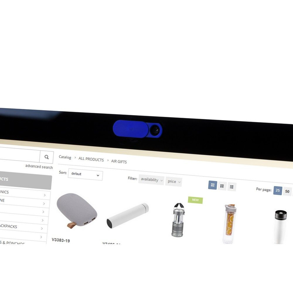Vorhang für Webcam, grün, Produktbild (1)