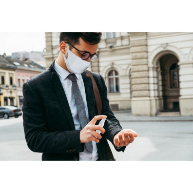 Set in einer Box, Flasche für Desinfektionsmittel, wiederverwendbare Maske mit Platz für Filter und Silberionen, Produktbild (4)