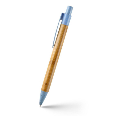 Kugelschreiber mit Bambus-Schaft | Brock, blau, Produktbild (4)