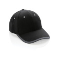 Impact AWARE™ 280gr Brushed rCotton 6 Panel Kontrast-Cap, schwarz