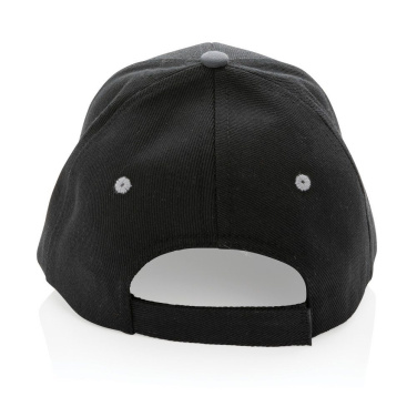 Impact AWARE™ 280gr Brushed rCotton 6 Panel Kontrast-Cap, schwarz, Produktbild (2)