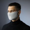 Wiederverwendbare Maske mit Filterraum und Silberionen, grau