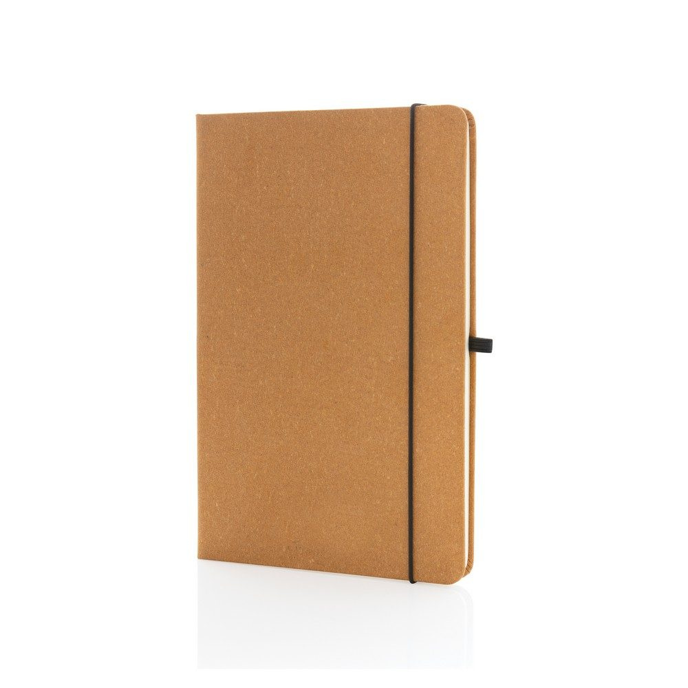 Recycled leather hardcover notebook A5, Produktbild