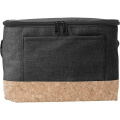 Kühltasche mit Korkoberfläche, schwarz
