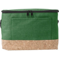 Kühltasche mit Korkoberfläche, grün