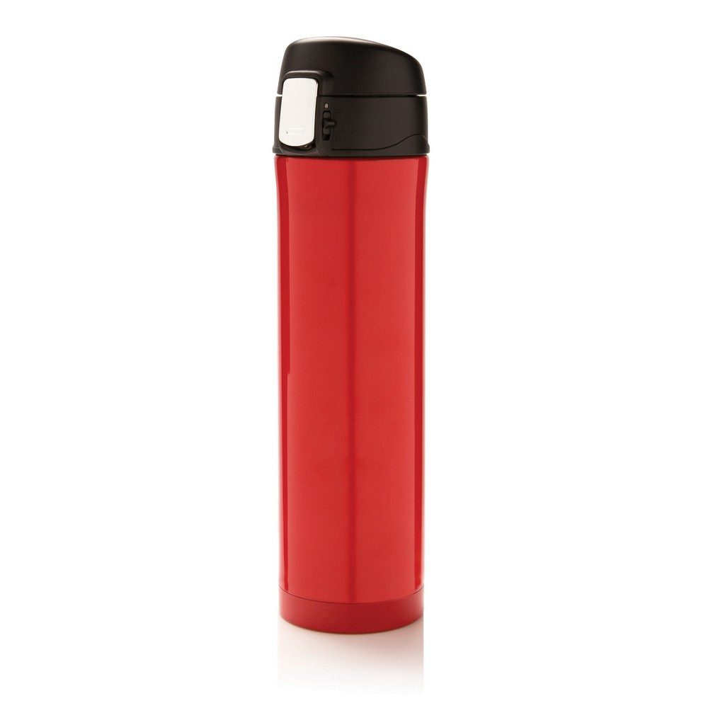 Easy Lock Vakuum-Flasche aus RCS recyceltem Stahl, rot, Produktbild