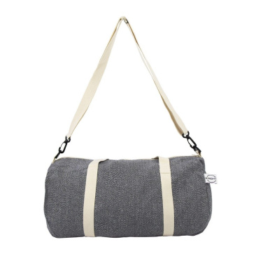Sport- und Reisetasche B'RIGHT aus recycelter Baumwolle und recyceltem Polyester | Asha, grau, Produktbild (3)
