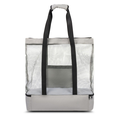 RPET Strandtasche, Einkaufstasche, Kühltasche | Maxwell, grau, Produktbild (3)