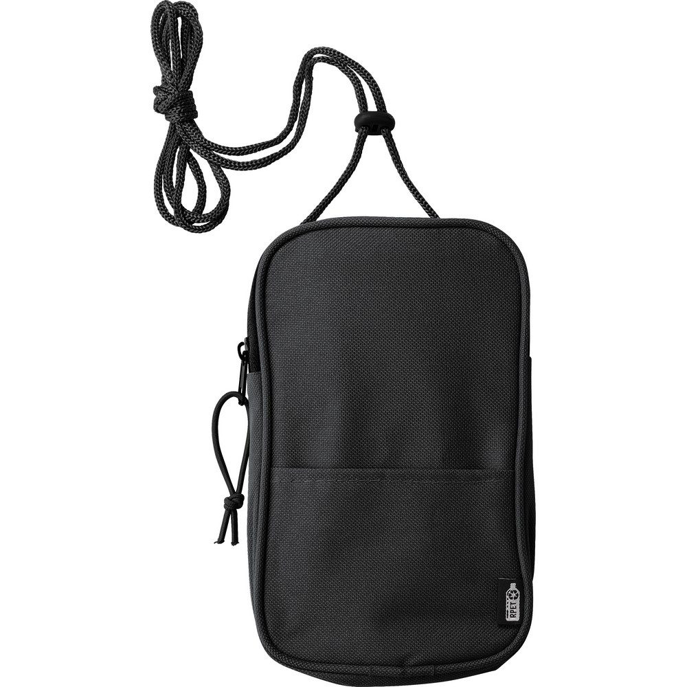Umhängetasche, Etui RPET, schwarz, Produktbild