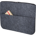 Dokumentenmappe aus RPET-Filz, 14"-Laptoptasche, grau