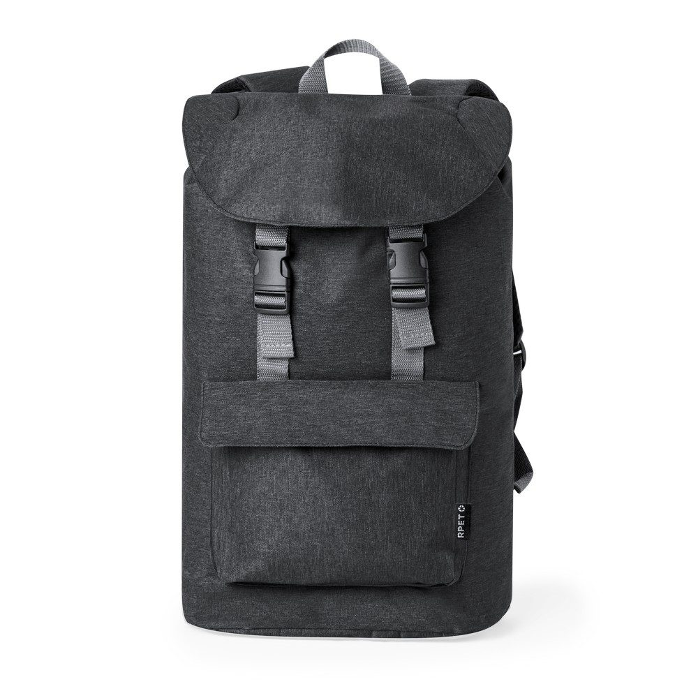 RPET Laptop-Rucksack 15", schwarz, Produktbild
