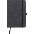 Notizbuch A5 aus Filz RPET, graphit