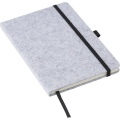 Notizbuch A5 aus Filz RPET, grau