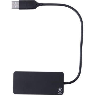 USB- und USB-Typ-C-Hub, schwarz, Produktbild (2)