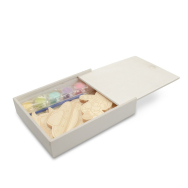Set aus Holzmalblöcken, Malfarben und 2 Pinseln | Priya, Produktbild (3)