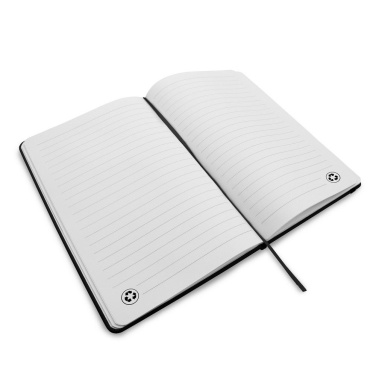 Notizbuch A5 aus recyceltem PU | Roderick, schwarz, Produktbild (3)
