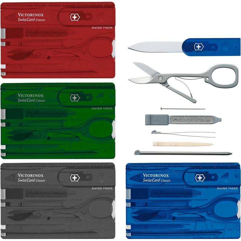 Multifunktionswerkzeug Victorinox SwissCard Classic, schwarz, Produktbild (1)