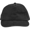 Schirmmütze aus 240 g/m² Baumwolle, schwarz
