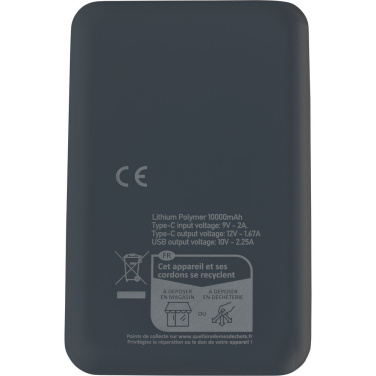 Powerbank 10000 mAh, schwarz, Produktbild (2)