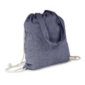 Baumwolltasche 2 in 1, Beutel mit Kordel, Einkaufstasche | Gondulfo, blau