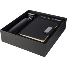 Geschenkset, Thermoflasche, Kugelschreiber, Notizbuch, Geschenkbox