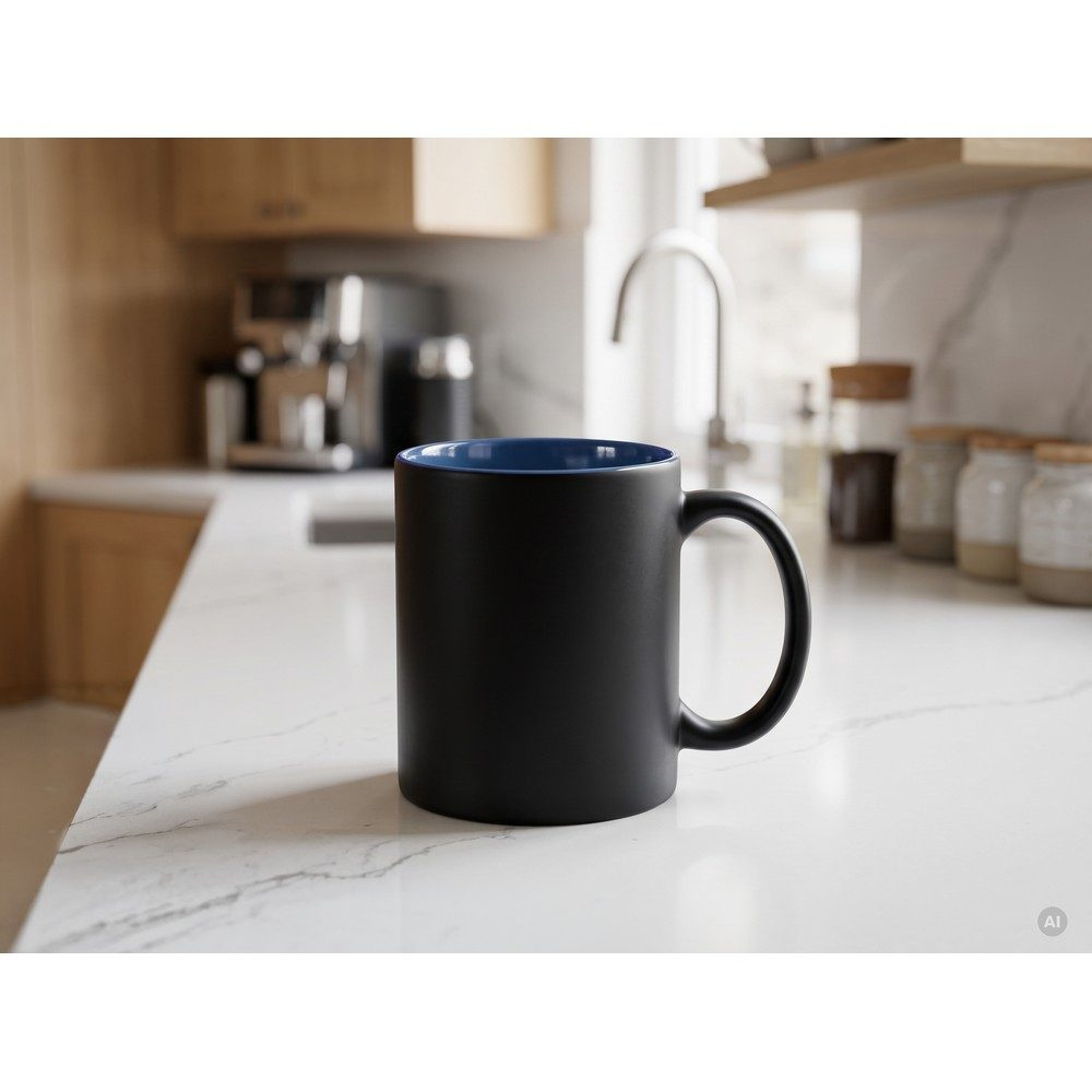 Keramikbecher, 330 ml | Mougat, blau, Produktbild (1)