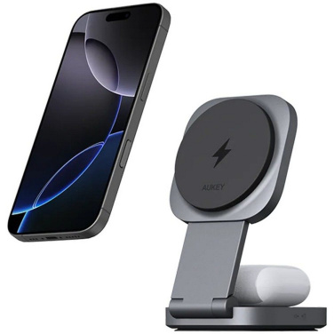 Magnetisches kabelloses 15 W Ladegerät, Aukey, Produktbild (2)
