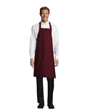 GALA APRON WITH POCKETS, Burgund, M, Produktbild (3)