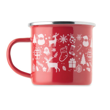 Emaille-Becher 300ml, Rot, Produktbild (3)