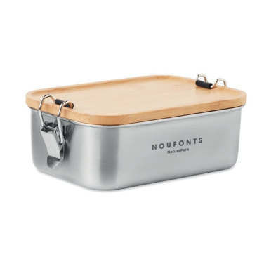 Lunchbox Edelstahl, Holz, Produktbild (3)