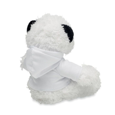 Plüsch-Panda mit Hoody, Weiß, Produktbild (2)