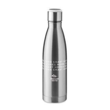 Doppelwandige Flasche 500 ml, Mattsilber, Produktbild (2)