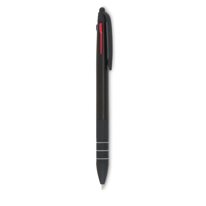 3-Farb-Kugelschreiber/Stylus, Schwarz, Produktbild (1)