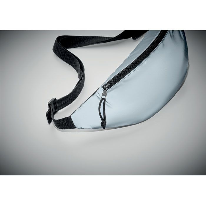 Reflektierende Gürteltasche, Mattsilber, Produktbild (1)