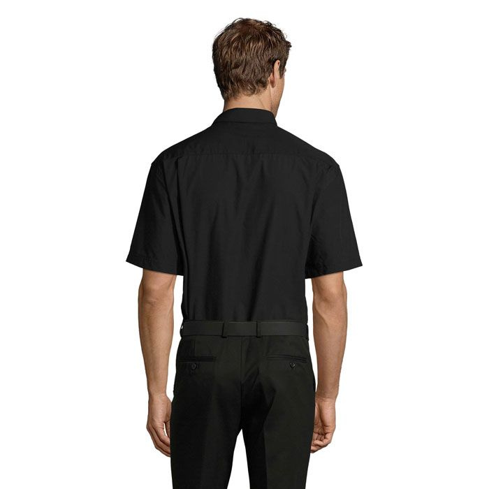 BRISTOL POPLIN MEN SHIRT, Schwarz, 4XL, Produktbild (1)