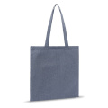 Einkaufstasche aus recycelter Baumwolle 38x42 cm, Blau