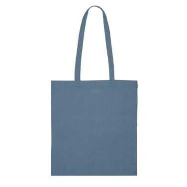 Einkaufstasche aus recycelter Baumwolle 38x42 cm, Blau, Produktbild (2)