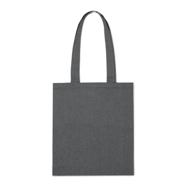 Einkaufstasche aus recycelter Baumwolle 38x42x10 cm, Grau, Produktbild (2)