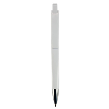 Kugelschreiber Riva Hardcolour, Weiss / Weiss, Produktbild (3)