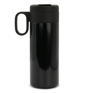 Isolierbecher Flow mit Griff 400 ml, Schwarz, Produktbild (3)