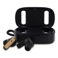 TWS Earbuds bamboo, Schwarz