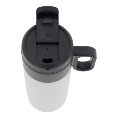 Isolierbecher Flow mit Griff Sublimation 400 ml, Weiss, Produktbild (2)