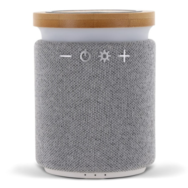 Bamboo wireless speaker 3W, Grau, Produktbild (4)