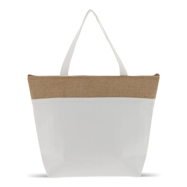 Strand-Kühltasche baumwolle/Jute 43x33x14 cm, Ecru, Produktbild (4)